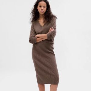 GAP Rib Midi Sweater Skirt